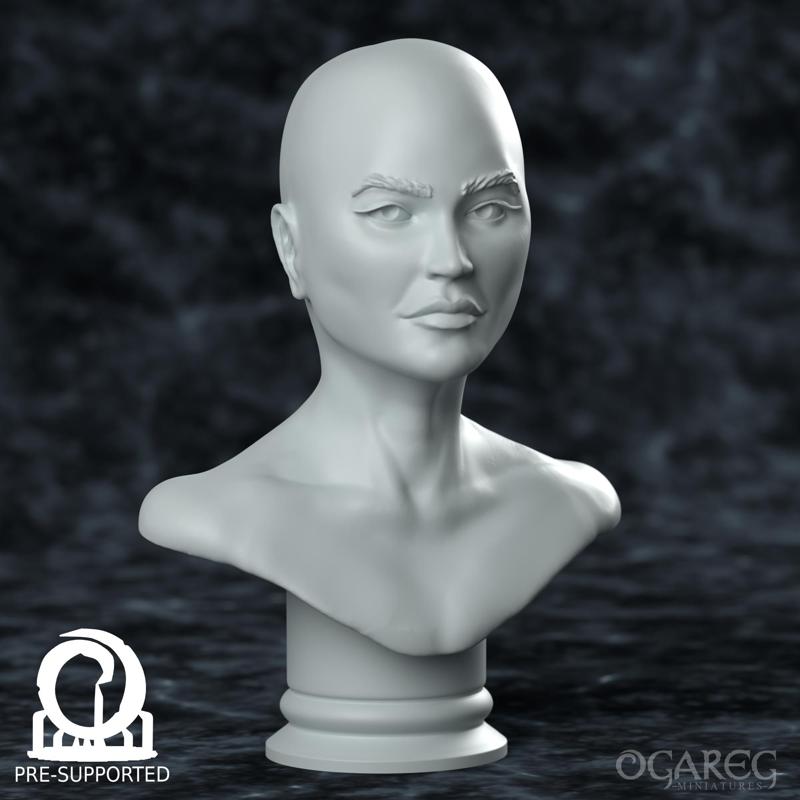 Female Academic bust, presupported
