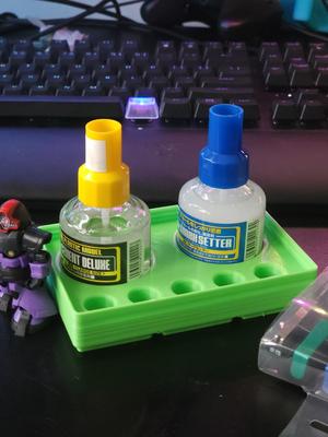 Gridfinity Mr Hobby Bottle + Gundam marker holder