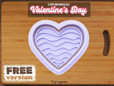 Valentine's Day Wavy Heart Cookie Cutter