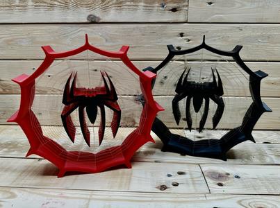 Spider webbed string art