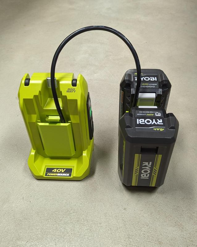 40v dual adapter compatible with Ryobi 40v