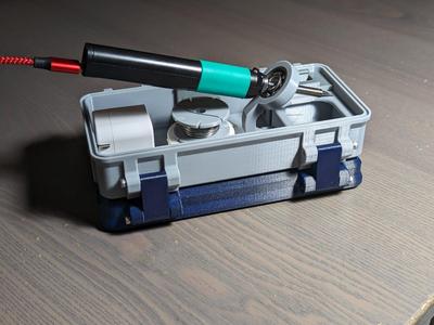 Pinecil Pine64 Soldering Iron Case w/ optional organization items and minimal footprint