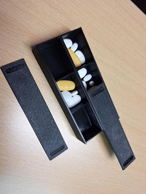 medication&pills storage organizer box with sliding lid (3-day and 7-day versions)
