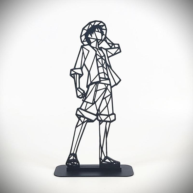 Geometric Low Poly Luffy - One Piece