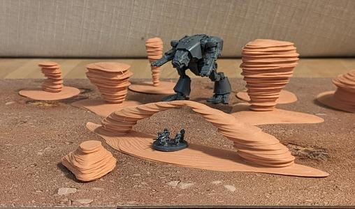 Sandstone Desert Formation Terrain Epic Scale 8mm