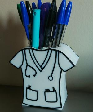 Nurse pen holder male (no supports)
