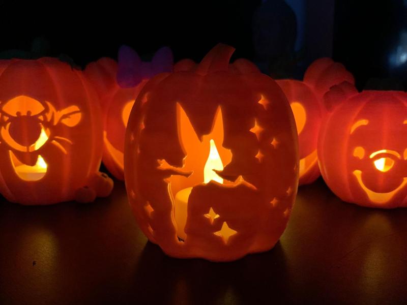 Tinkerbell Pumpkin Halloween lights