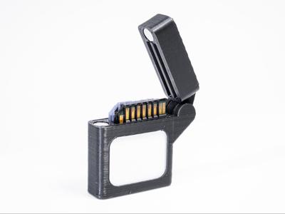 Dual Label SD Card Case - Zippo Style