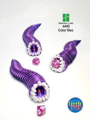 Fexi Baby Purple Worm Dice Guardian