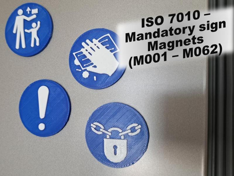 Mandatory Sign Magnets - ISO 7010