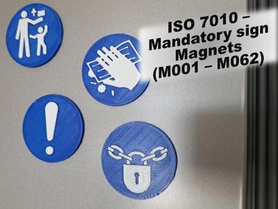 Mandatory Sign Magnets - ISO 7010