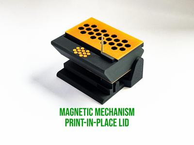 Toothpick dispenser - magnetic mechanism