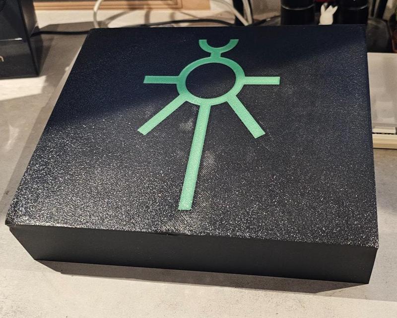 Necron themed organiser lid / dice tray