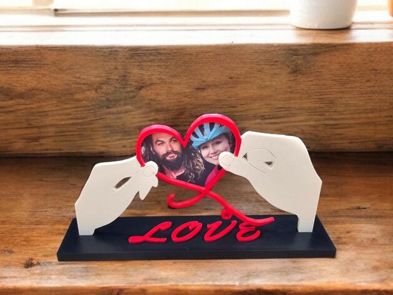 Heart in Hands picture frame 