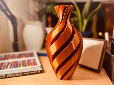 "Cloud Alabastron" Contemporary Spiral Vase