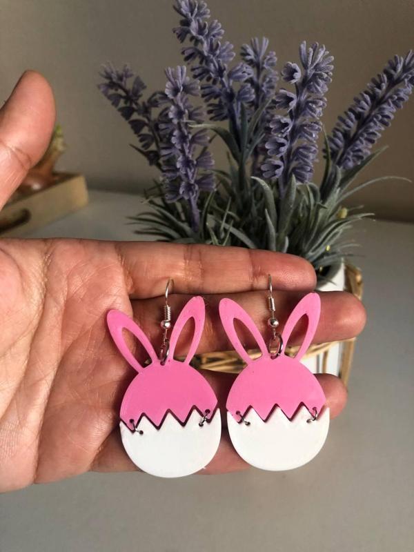 Earring Easter eggs Easter bunny pascua 