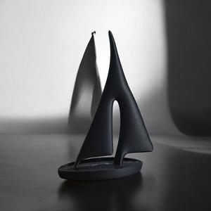 Modern Art Sailboat: Minimalism in Motion