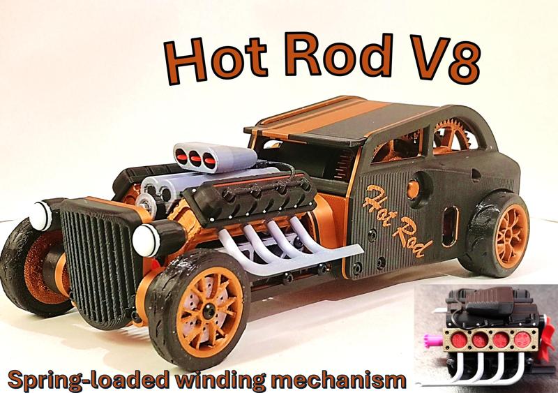 HOT ROD V8 - Spring engine