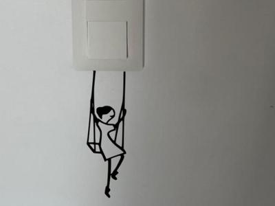 Decor switch Girl Swing