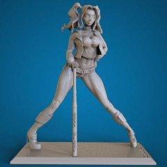 Harley 3D Printing Figurine | Static