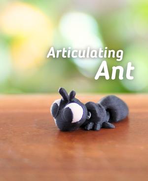 Articulating Ant - Articulated Fidget Ant - Ludo 3D Printed Flexy Fidget Toy