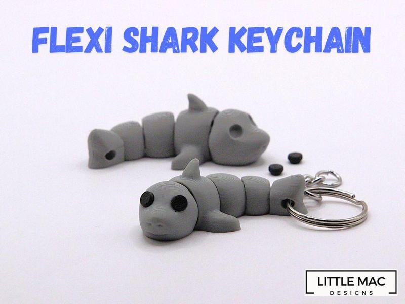 Flexi Shark Keychain - No Supports