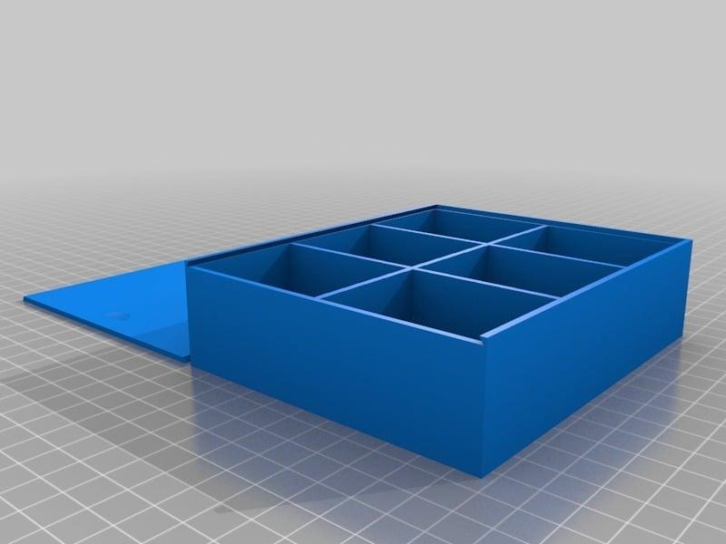 Parametric compartment box with lid