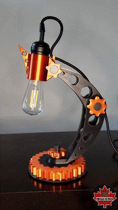 Steampunk Space Retro Funky Table Lamp