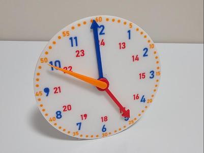 Learning clock for children.