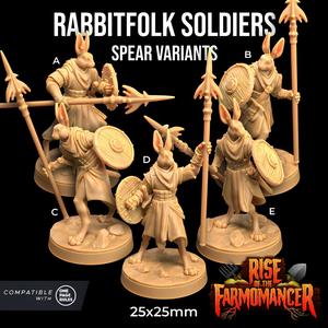 Rabbitfolk Soldiers Spear Variants
