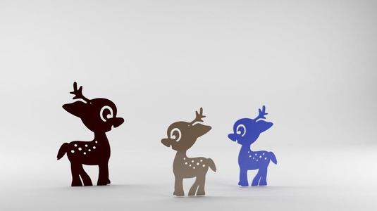 Christmas Tree Ornament - Cute Little Deer
