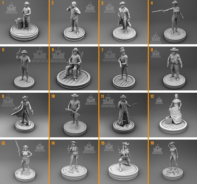 Wild west 3D Model Collection