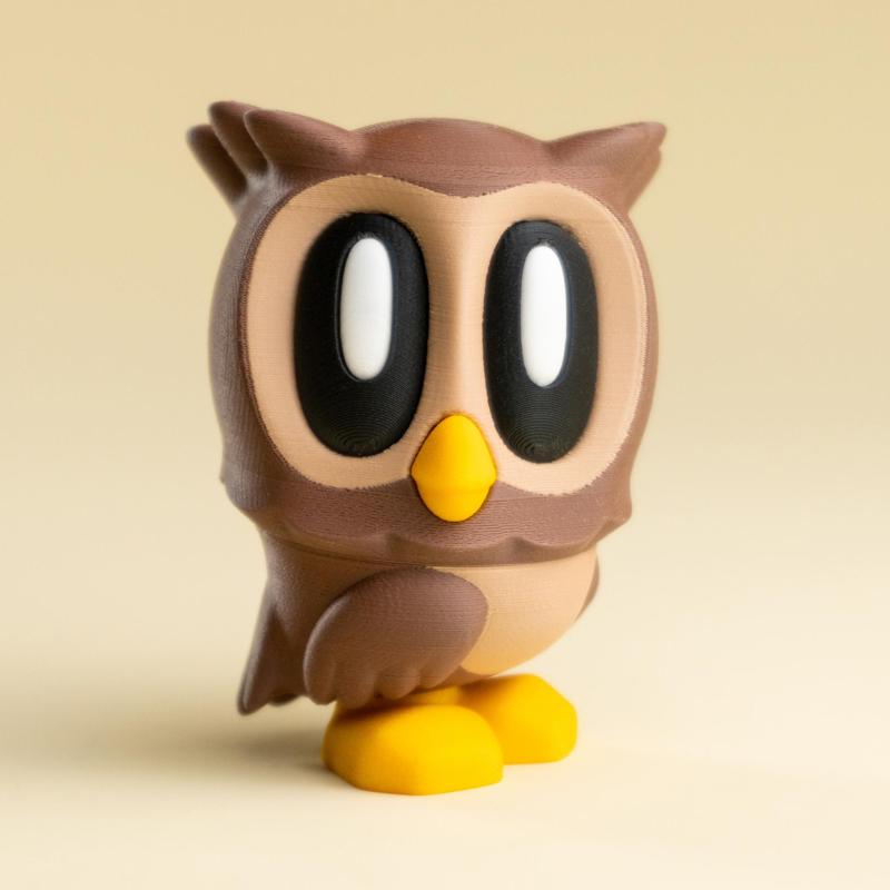Blob Owl - Mini Modular Articulated Art Toy