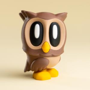 Blob Owl - Mini Modular Articulated Art Toy