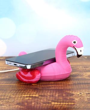 Flamingo Inflatable Wireless charging dock