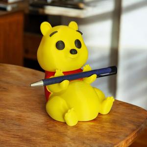 Winnie The Pooh Pen Holder ( Support Free )