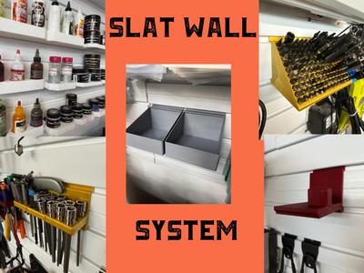 Slat Wall System Holders Ryobi Paint Glitter etc