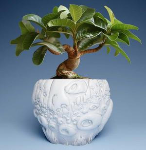 Plant pot with drainage 3D Printer STL file: instant download, Plant lady gift