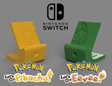 Pokemon Lets Go Pikachu/Eevee! Switch Charging stands!
