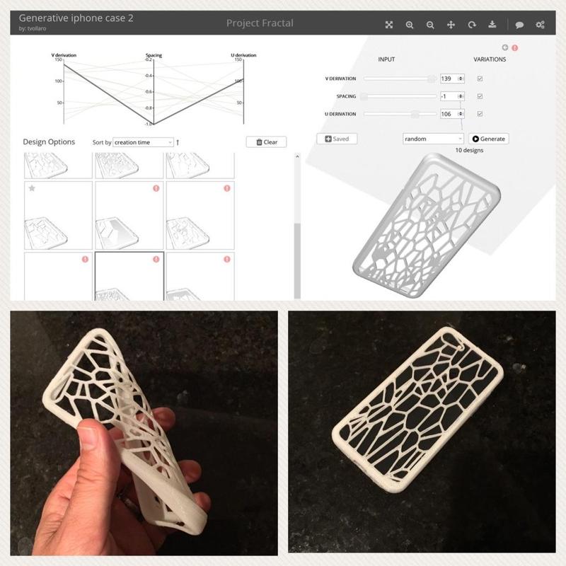 "Cracked Back" Generative voronoi pattern iPhone 7/8 case