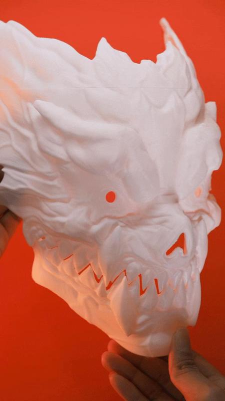 Kaiju No 8 Mask - Hibino Kafka Monster 8 Cosplay