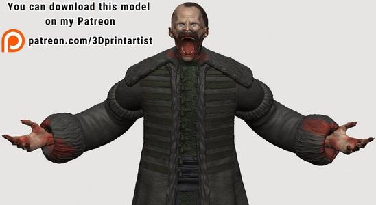 Nosferatu 2024 Count Orlok figure Vampire Fan Art 3D print model Dracula