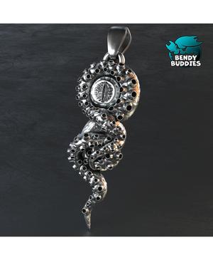 Kraken Amulet / Necklace Pendant / Gothic Jewelry / Death Punk Rock / Keychain Accessory