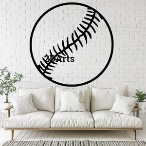 Baseball 2D Wall Art/Window Art STL & SVG File for 3D Printing and Laser Cutting