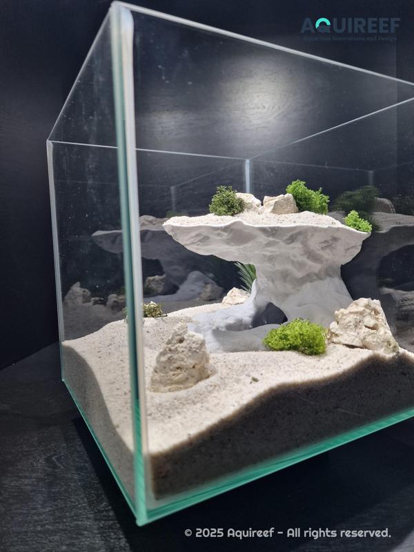 Aquarium & Terrarium Tower Cliff Cave | Vertical Cliff Hide with Shelter for Fish and Reptiles