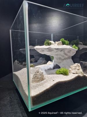 Aquarium & Terrarium Tower Cliff Cave | Vertical Cliff Hide with Shelter for Fish and Reptiles