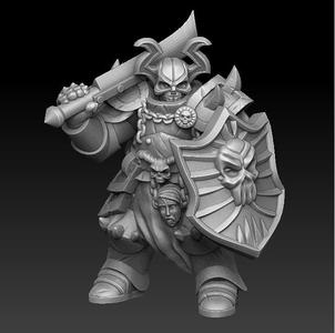 death knight with shield