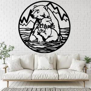 Polar Bears with Iceberg 2D Wall Art/Window Art