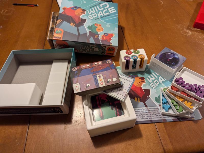 Wild space board game organizer (includes trays for promo ships)