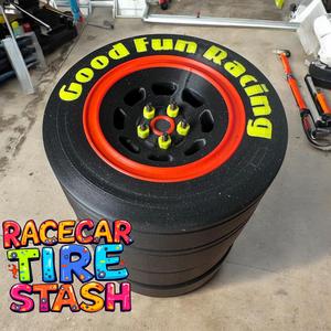 Stacked Tire Storage Container – NASCAR-Inspired Design